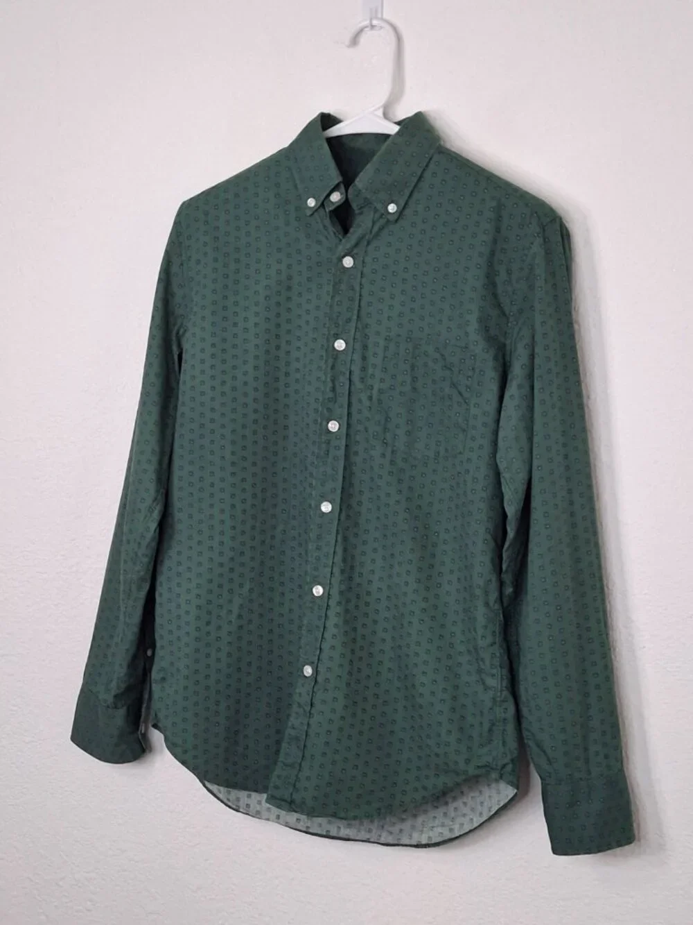 J Crew Mens Floral Shirt Button Down Sz S 100% Cotton Preppy Casual Normcore